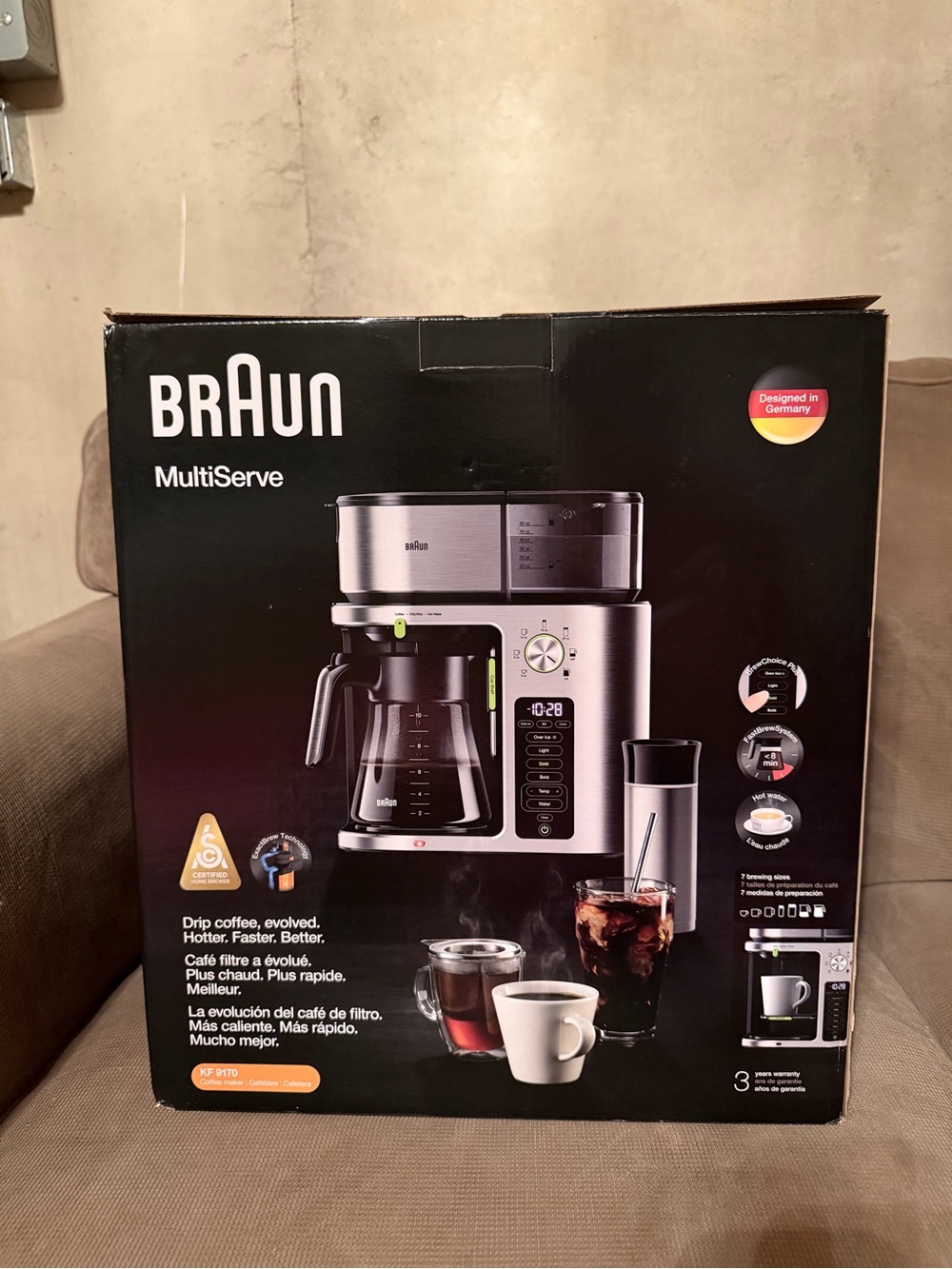 Braun MultiServe Coffee Maker in Silver